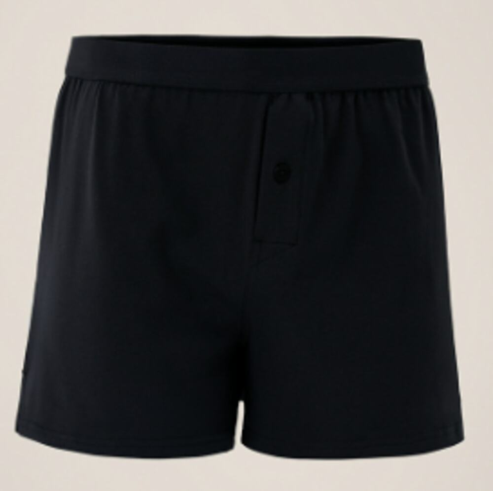 Pact Men's Large Black 3-Pack Organic Everyday Knit Boxer Shorts A20-17
